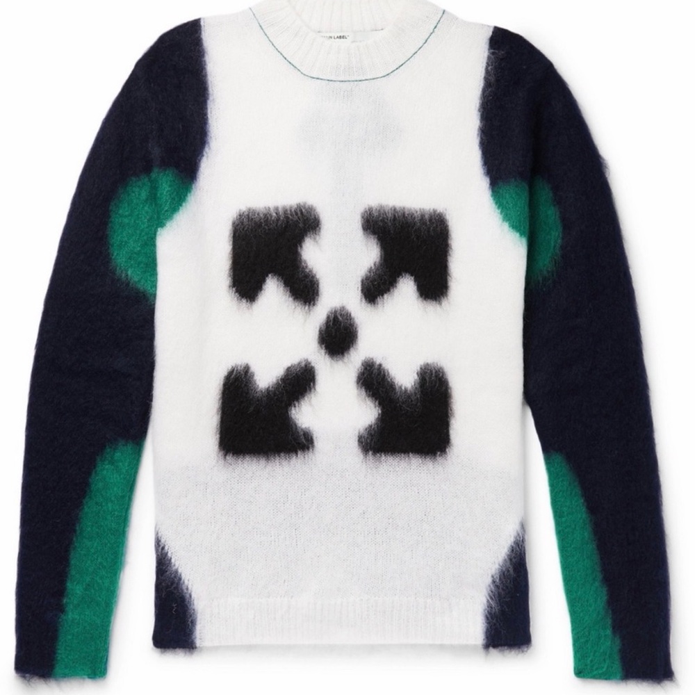 Off White Virgil Abloh Limited Edition 2020 Men's Wool Blend Sweater